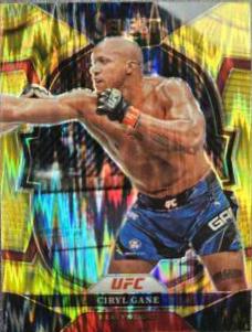 Ciryl Gane 2023 Panini Select UFC Concourse #95 Gold Flash
