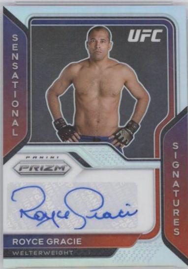 Royce Gracie 2021 Panini Prizm UFC Sensational Signatures #14 Silver