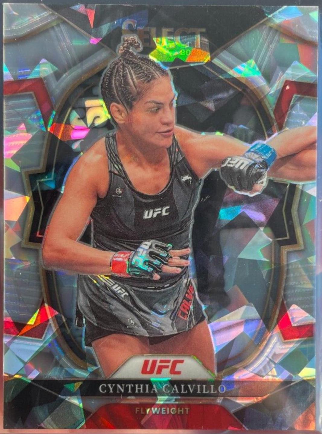 Cynthia Calvillo 2023 Panini Select UFC Concourse #22 Cracked Ice