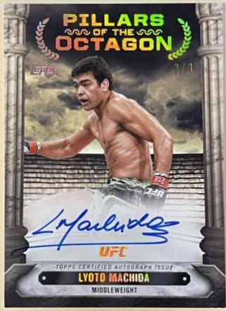 Lyoto Machida 2024 Topps Knockout UFC Pillars of the Octagon Autographs #PTG-LMA Gold
