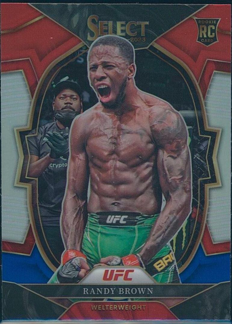 Randy Brown 2023 Panini Select UFC Concourse #81 Red Blue Prizm