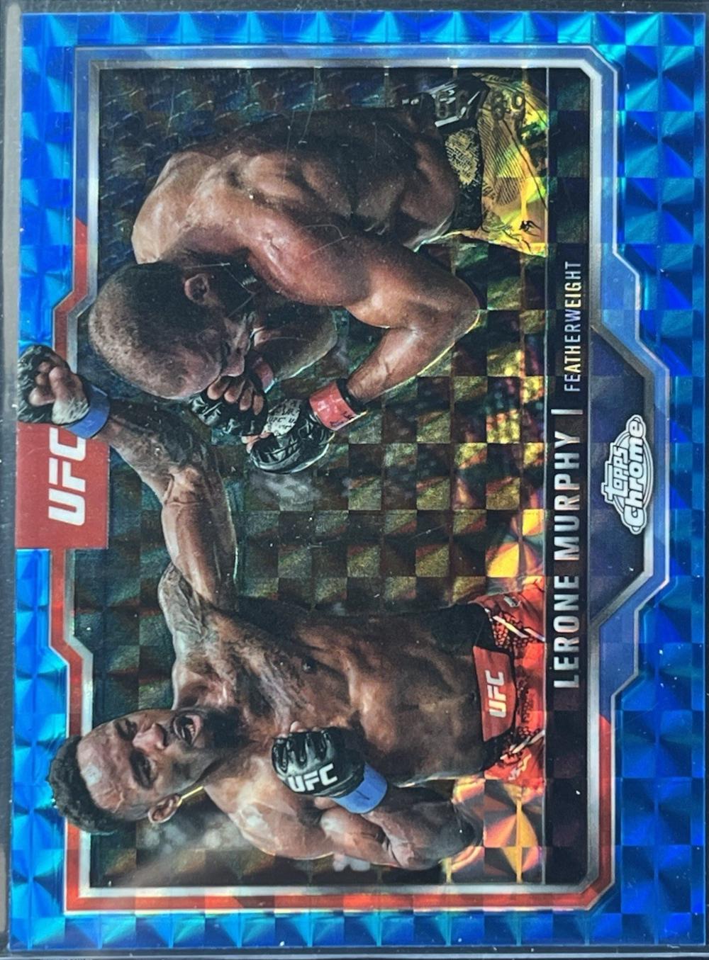 Lerone Murphy 2025 Topps Chrome UFC Base #15 Blue Geometric Refractor