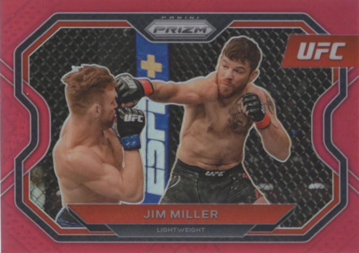 Jim Miller 2021 Panini Prizm UFC Base #160 Red
