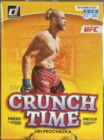 Jiri Prochazka 2023 Panini Donruss UFC Crunch Time #19 Press Proof Gold