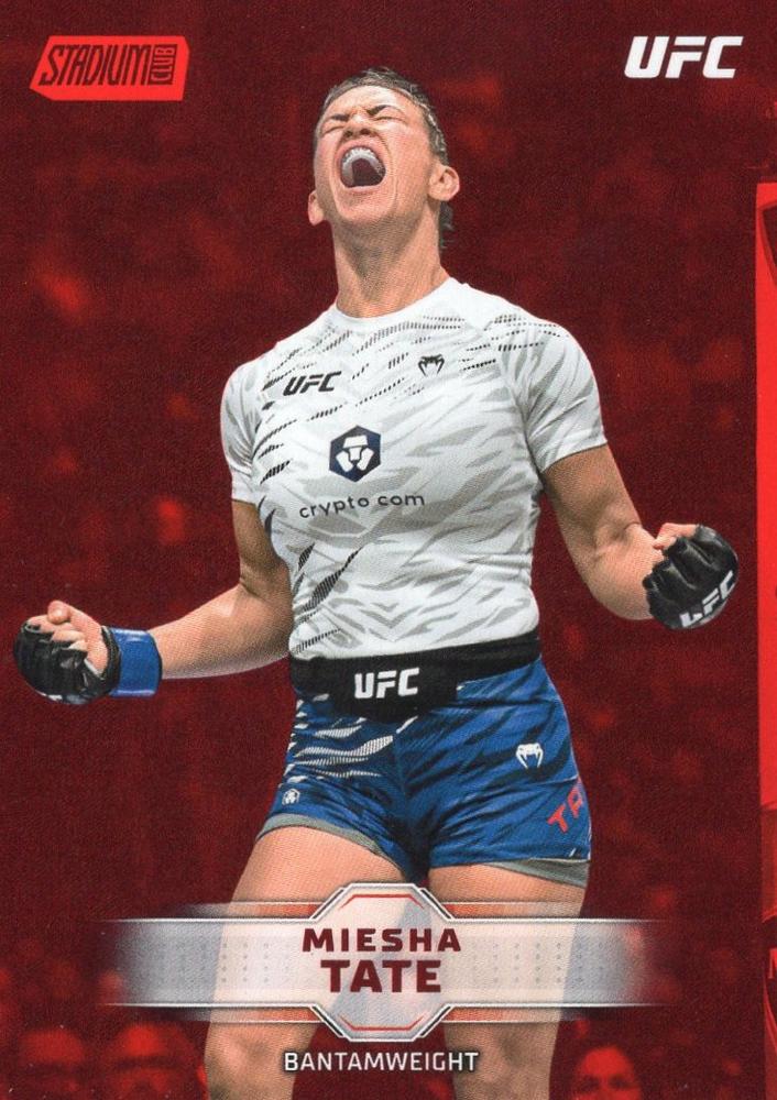 Miesha Tate 2026 Topps Stadium Club UFC Base #117 Red