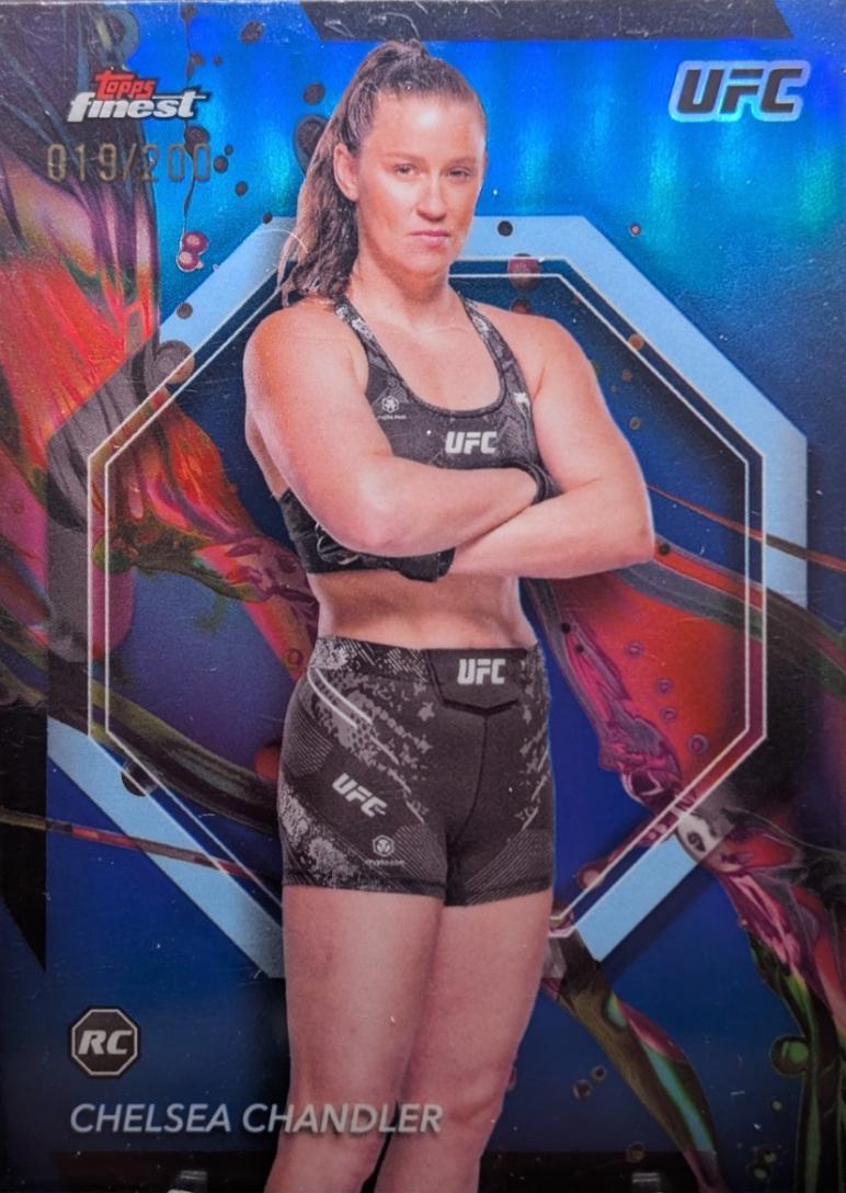 Chelsea Chandler 2024 Topps Finest UFC Base Common #32 Blue Refractor