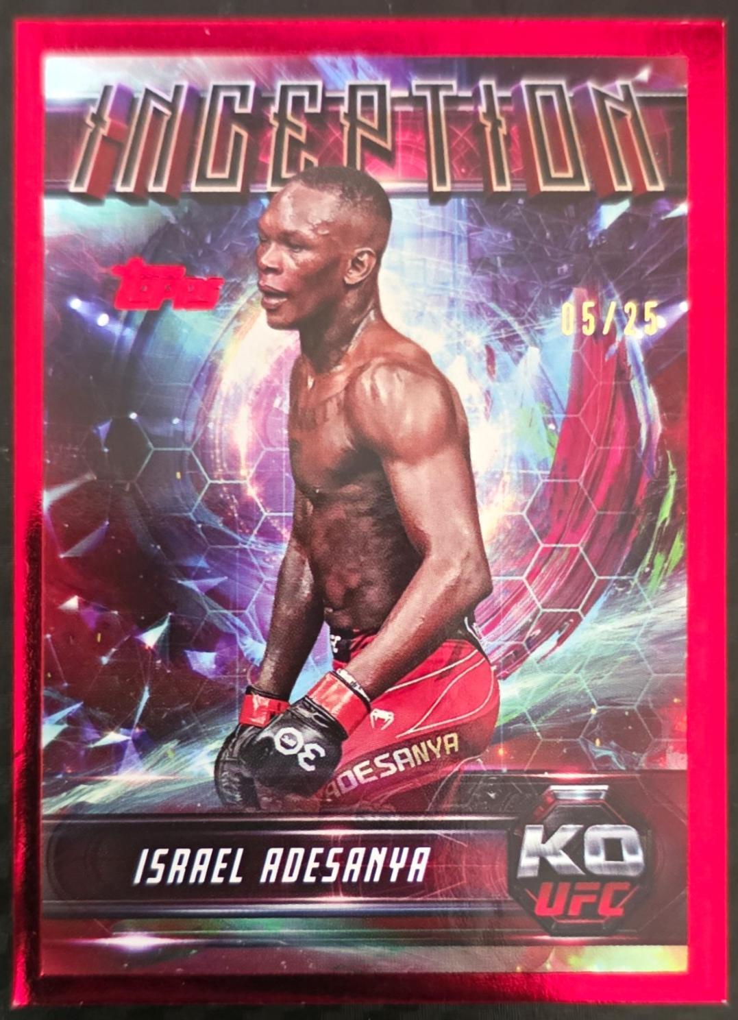 Israel Adesanya 2025 Topps Knockout UFC Inception #IN-9 Red