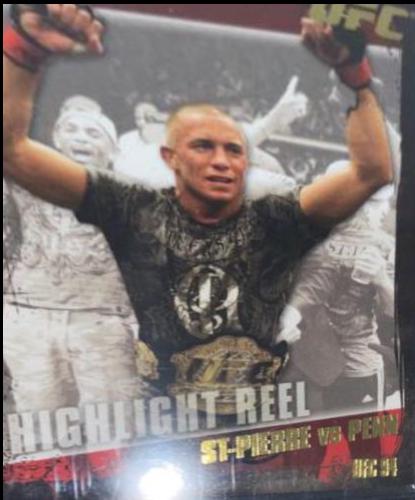 Georges St-Pierre / BJ Penn 2010 Topps UFC Base #183 Gold