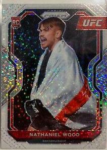 Nathaniel Wood 2021 Panini Prizm UFC Base #39 White Sparkle