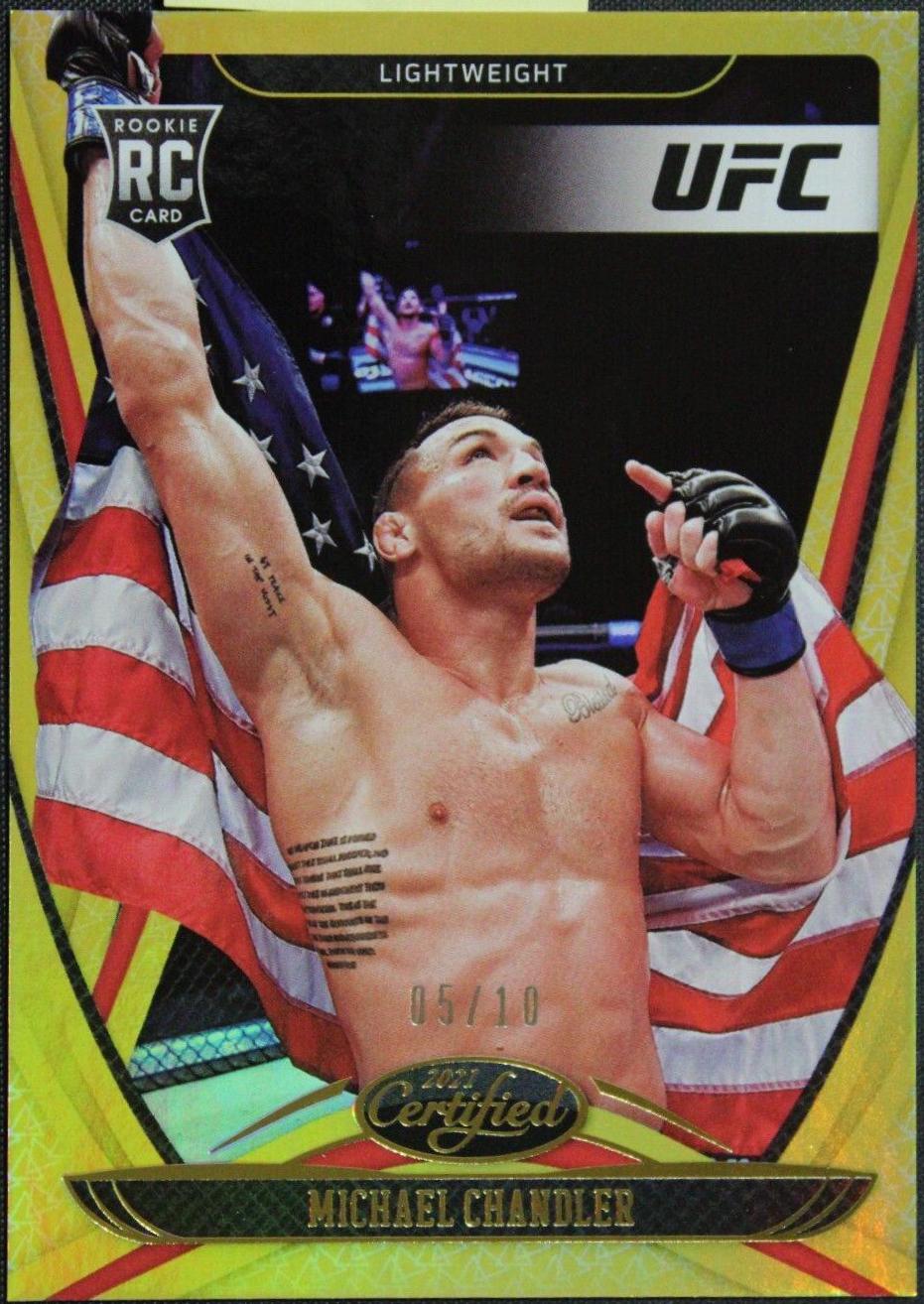 Michael Chandler 2021 Panini Chronicles UFC Base Certified #124 Gold