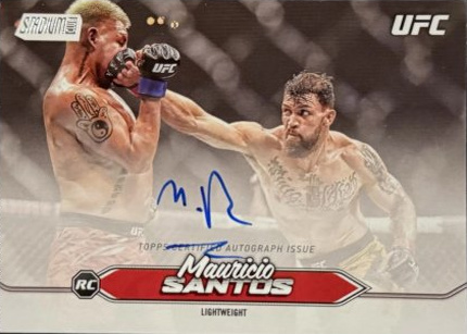 Mauricio Ruffy 2025 Topps Stadium Club UFC Base Autographs #BCA-MRY Rainbow