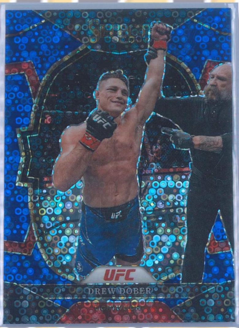 Drew Dober 2023 Panini Select UFC Concourse #92 Blue Disco