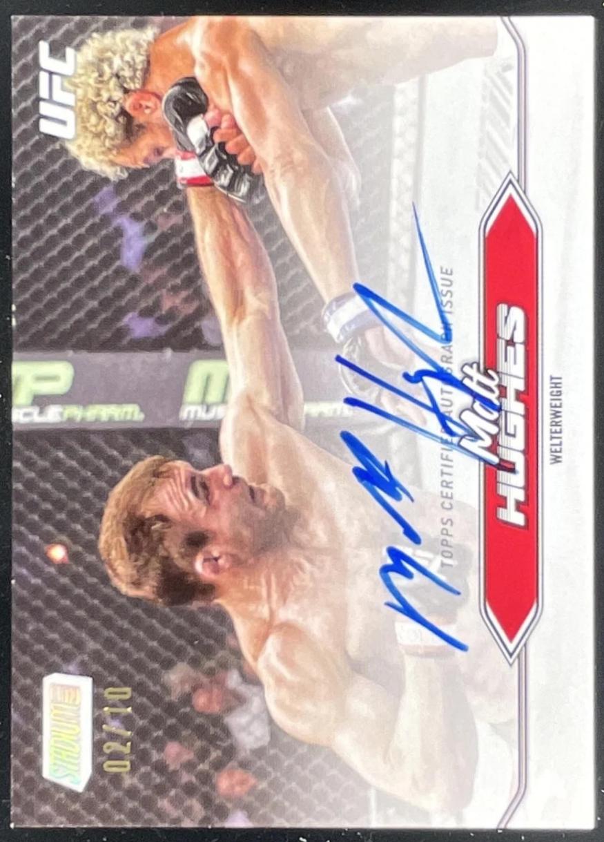 Matt Hughes 2025 Topps Stadium Club UFC Base Autographs #BCA-MHS Green