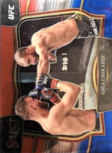 Giga Chikadze 2023 Panini Select UFC Octagonside #210 Red Blue Prizm