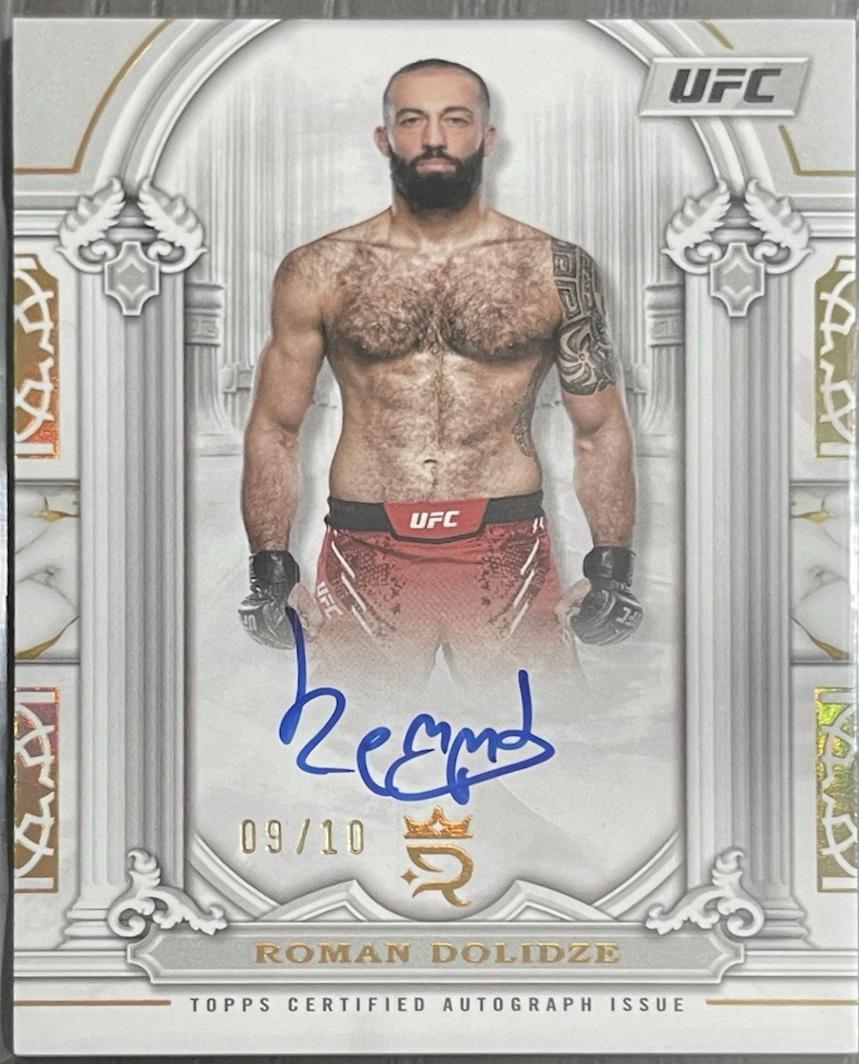 Roman Dolidze 2024 Topps Royalty UFC Imperial Ink #II-RD Gold