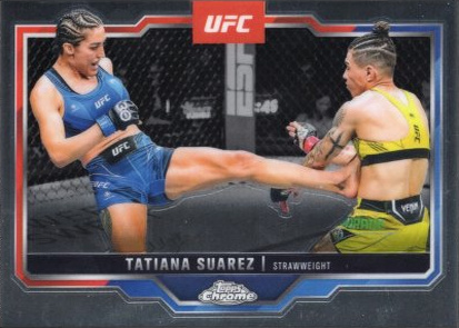 Tatiana Suarez 2025 Topps Chrome UFC Base #72 Red RayWave