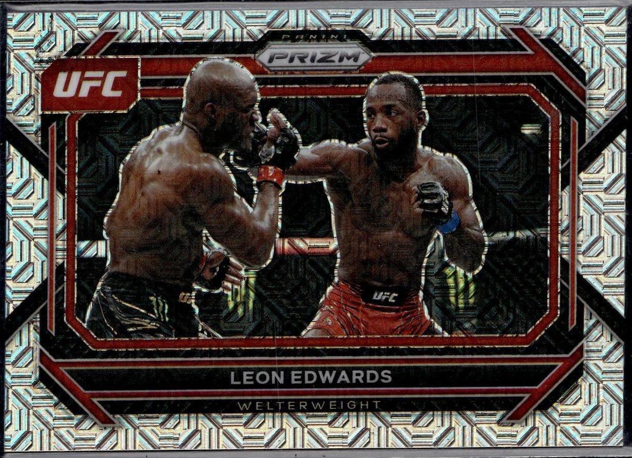 Leon Edwards 2023 Panini Prizm UFC Base #65 Mojo