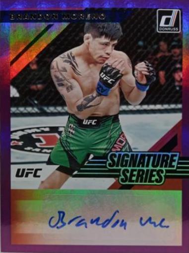 Brandon Moreno 2022 Panini Donruss UFC Signature Series #26 Purple