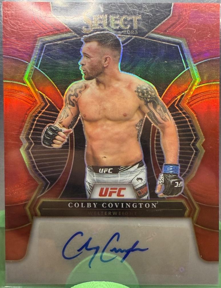 Colby Covington 2023 Panini Select UFC Signatures #19 Red