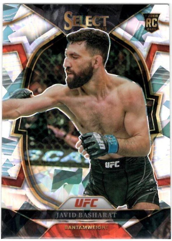 Javid Basharat 2023 Panini Select UFC Concourse #26 Cracked Ice