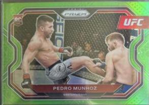 Pedro Munhoz 2021 Panini Prizm UFC Base #155 Neon Green