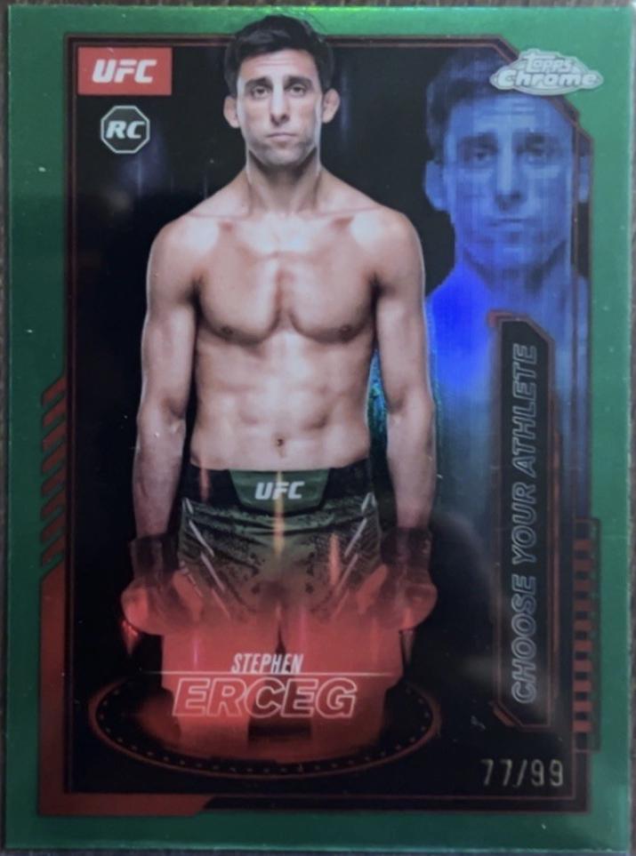Stephen Erceg 2025 Topps Chrome UFC Mission Control #MCL-3 Refractor