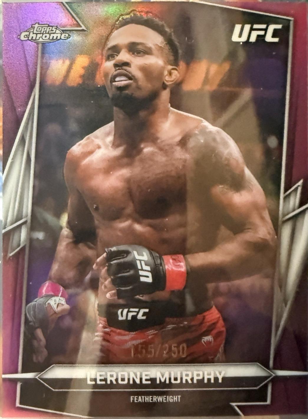 Lerone Murphy 2026 Topps Chrome UFC Base #190 Magenta Refractor