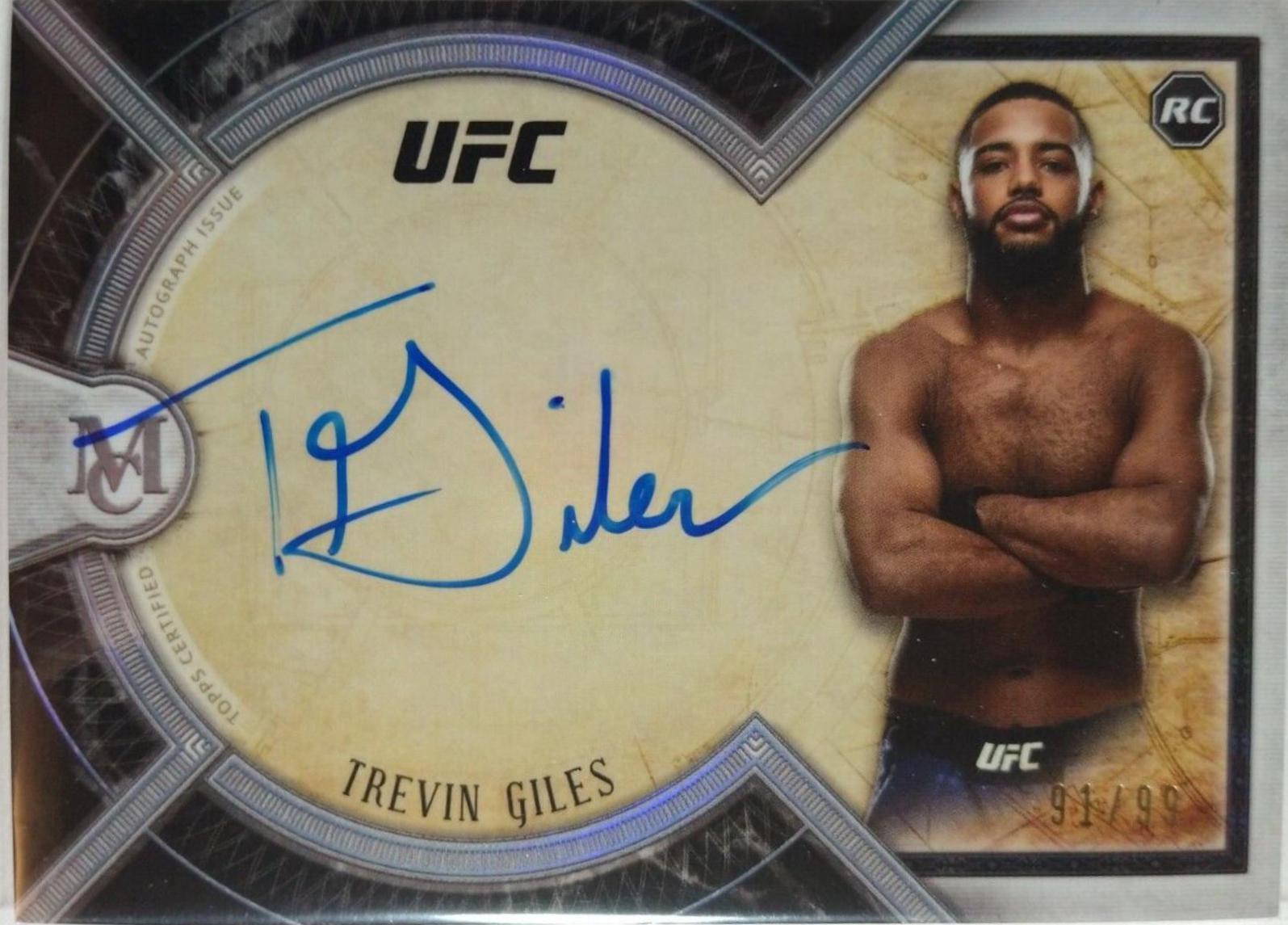 Trevin Giles 2018 Topps UFC Museum Collection Museum Autographs #MA-TG