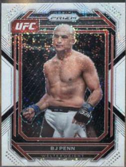 BJ Penn 2023 Panini Prizm UFC Base #123 White Sparkle