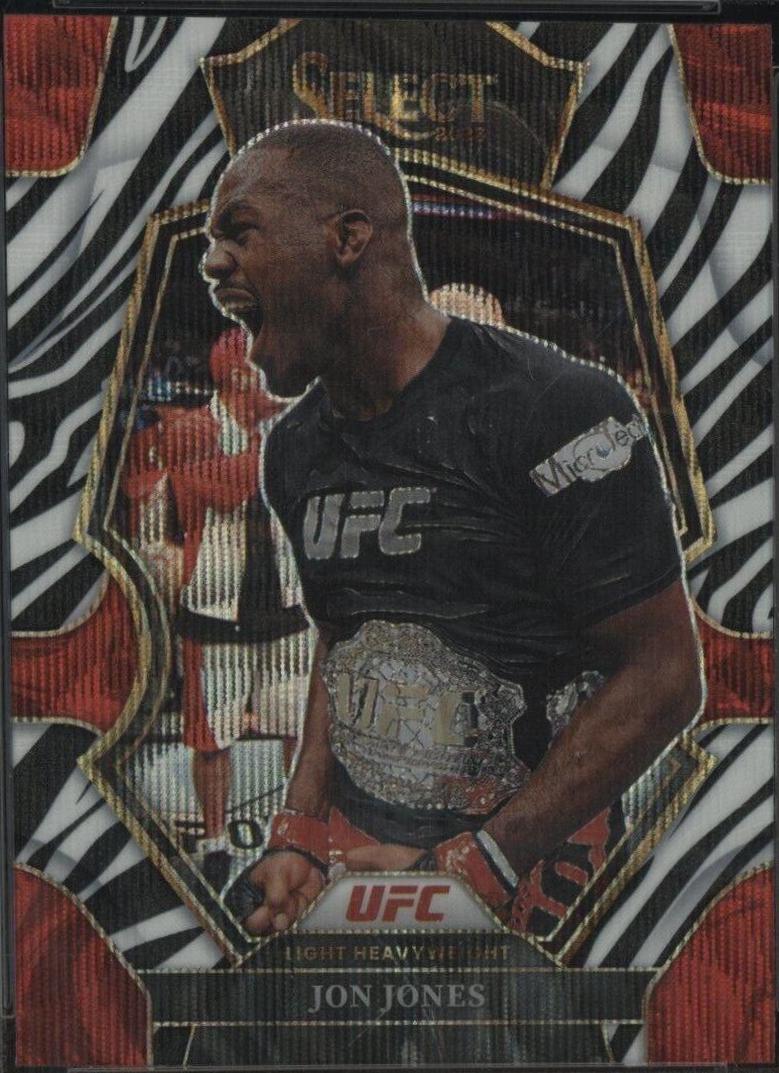 Jon Jones 2023 Panini Select UFC Premier Level #154 Zebra