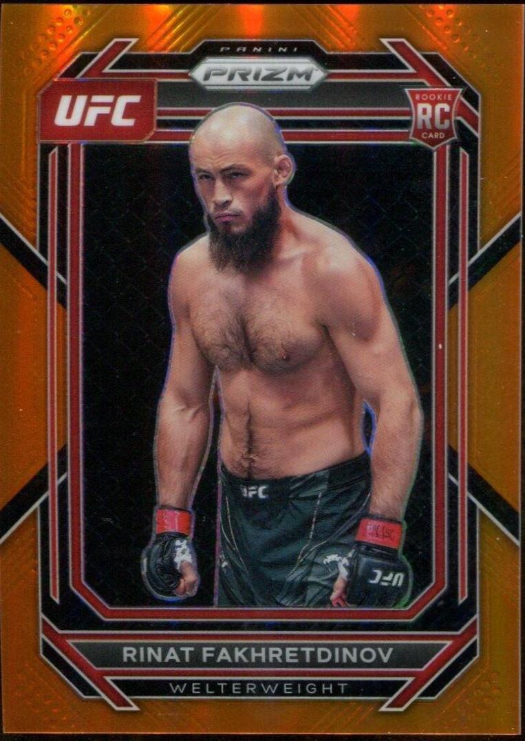 Rinat Fakhretdinov 2023 Panini Prizm UFC Base #116 Orange