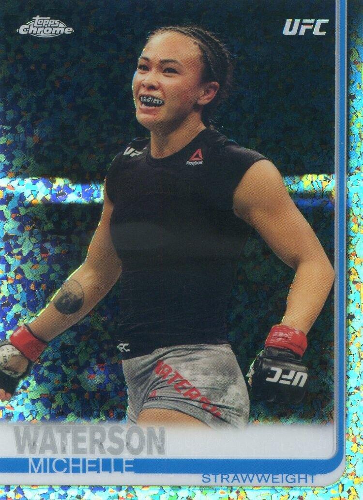 Michelle Waterson-Gomez 2019 Topps Chrome UFC Base #12 Diamond Hot Box