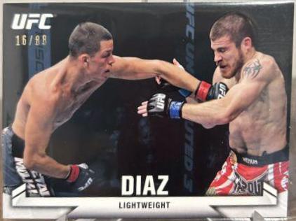 Nate Diaz 2013 Topps UFC Knockout Base #14 Blue