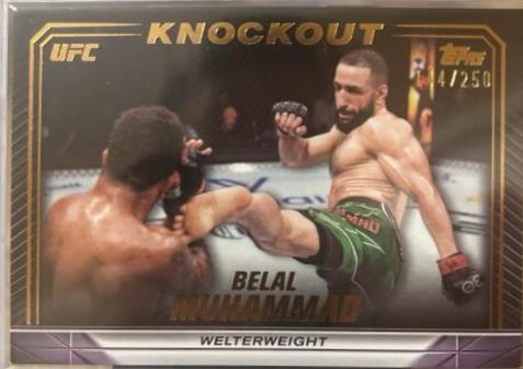 Belal Muhammad 2024 Topps Knockout UFC Base #11 Bronze