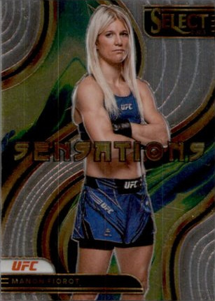 Manon Fiorot 2023 Panini Select UFC Sensations #26 Gold Flash