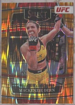 Mackenzie Dern 2022 Panini Select UFC Concourse #10 Orange Flash