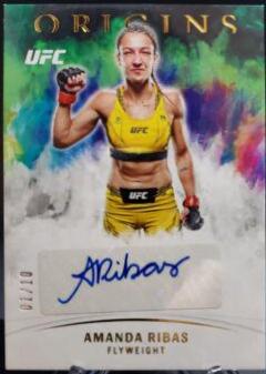 Amanda Ribas 2022 Panini Chronicles UFC Origins Autographs #8 Red