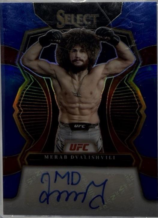 Merab Dvalishvili 2023 Panini Select UFC Signatures #35 Blue