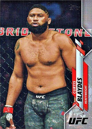 Curtis Blaydes 2020 Topps UFC Base #53 Rainbow Foil
