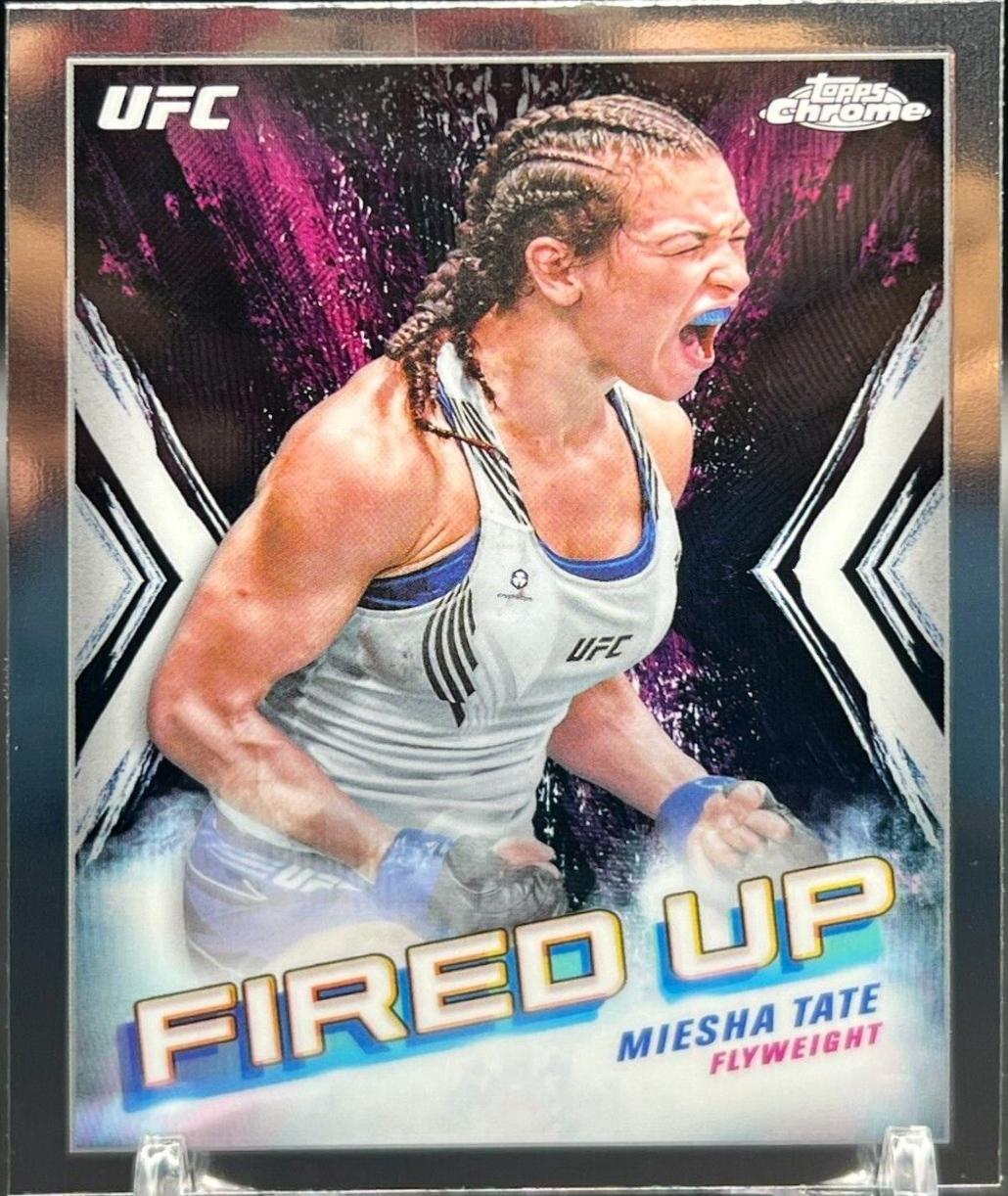 Miesha Tate 2024 Topps Chrome UFC Fired Up #FDP-2 Refractor
