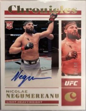 Nicolae Negumereanu 2023 Panini Chronicles UFC Chronicles Signatures #CS-NNG Gold