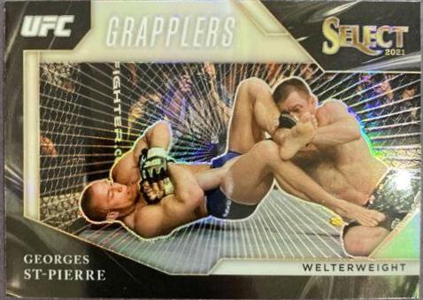 Georges St-Pierre 2021 Panini Select UFC Octagonside #243 Silver