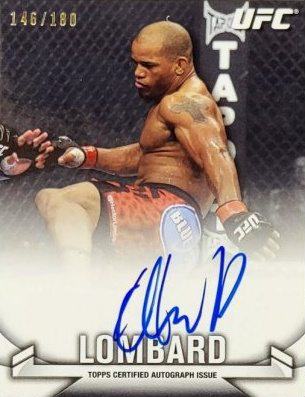Hector Lombard 2013 Topps UFC Knockout Knockout Autographs #KA-HL Red Ink