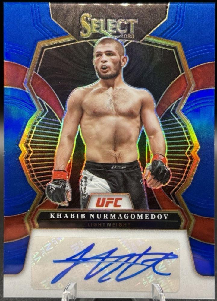 Khabib Nurmagomedov 2023 Panini Select UFC Signatures #8 Blue