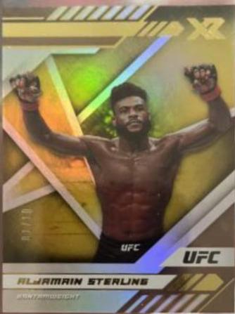 Aljamain Sterling 2021 Panini Chronicles UFC Base XR #197 Gold