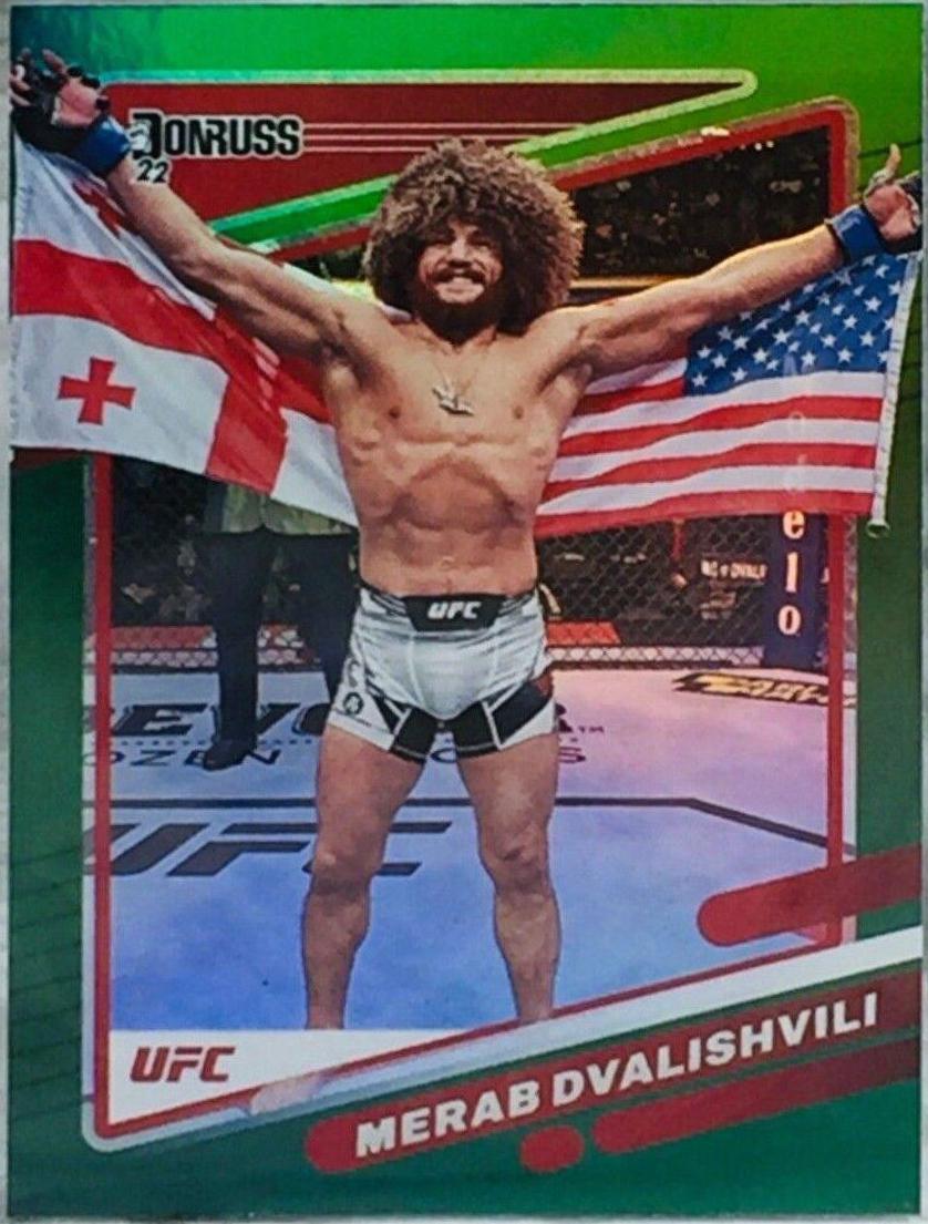 Merab Dvalishvili 2022 Panini Donruss UFC Base #6 Green