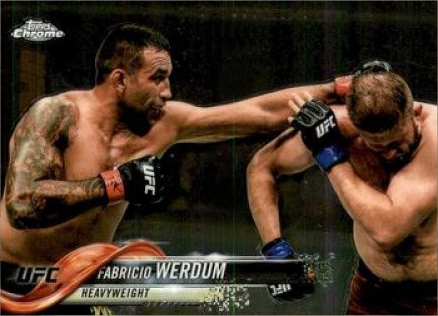 Fabricio Werdum 2018 Topps Chrome UFC Base #29 Diamond Hot Box