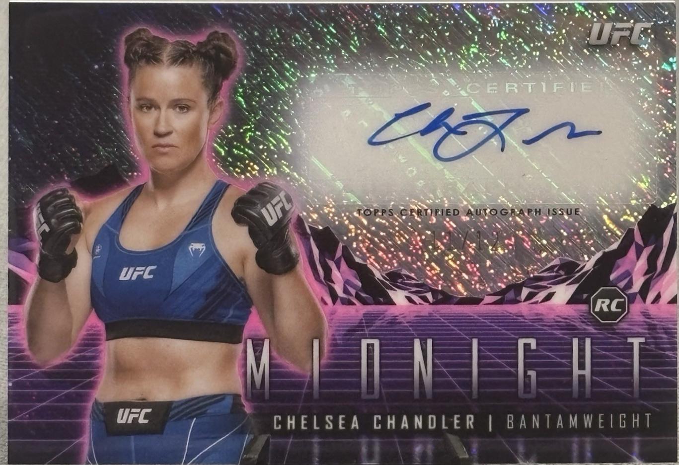 Chelsea Chandler 2024 Topps Midnight UFC Horizon Signatures #HS-CCR Midnight