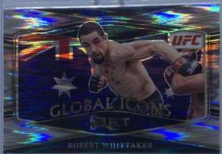 Robert Whittaker 2022 Panini Select UFC Global Icons #2 Silver