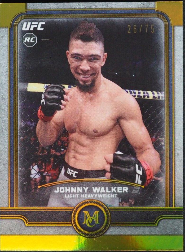 Johnny Walker 2019 Topps UFC Museum Collection Base #18 Gold